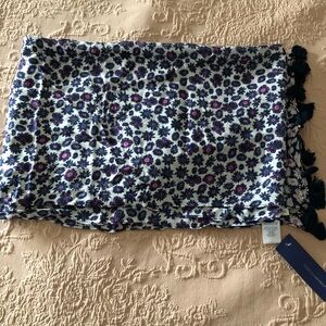Rebecca Minkoff Floral Scarf - Purple and Pink